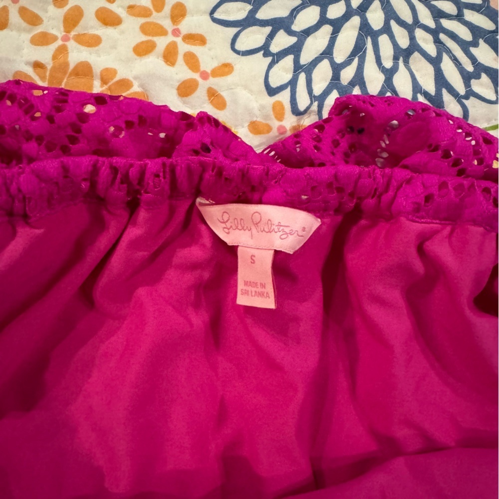 New small lilly pulitzer off the shoulder top - Picture 2 of 3